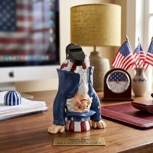 Hand Stand Uncle Sam Fourth of July or Memorial Day Home Decor Figurine